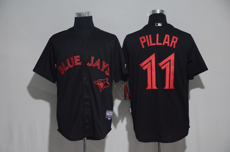 2017 MLB Toronto Blue Jays #11 Pillar Black Jerseys